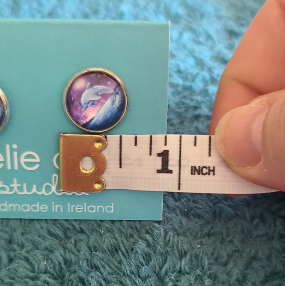 Amélie Gagné Handmade Dolphin Earrings - Picture 4 of 6